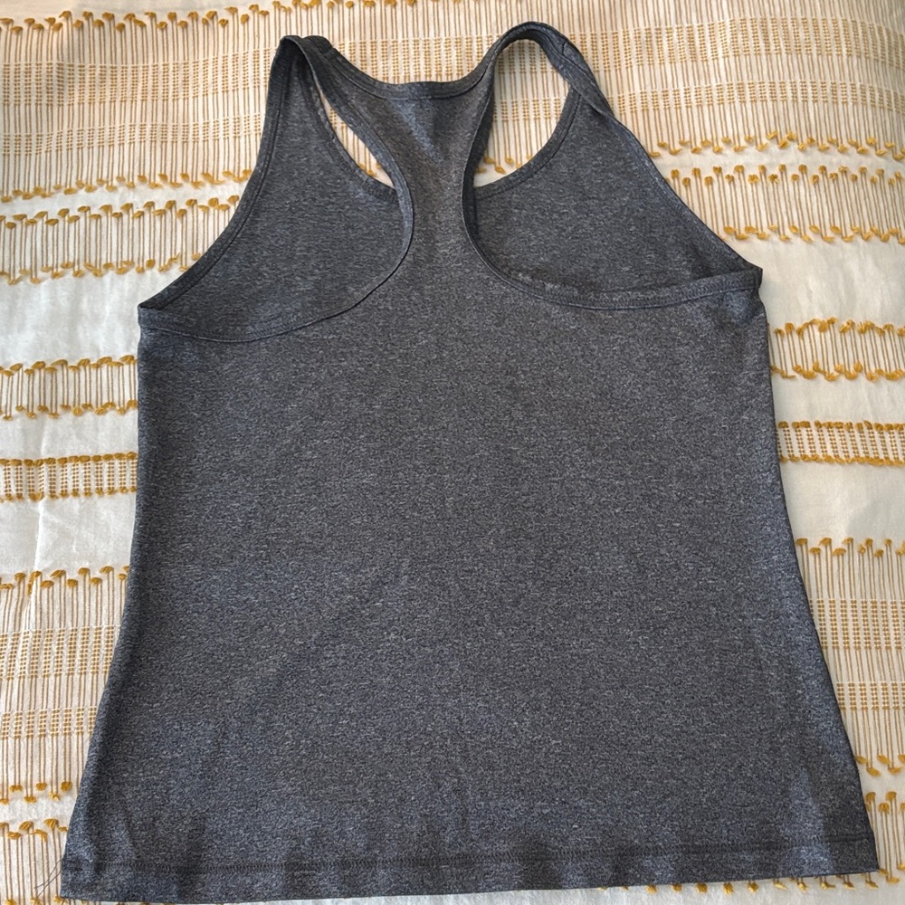 Gray Racerback Tank Top - Picture 3 of 3